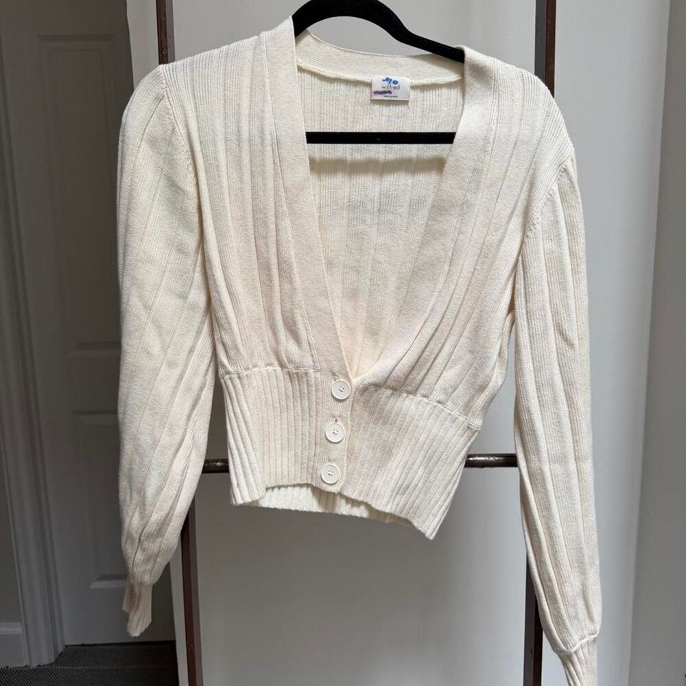 Wilfred Women's Cream and White Cardigan